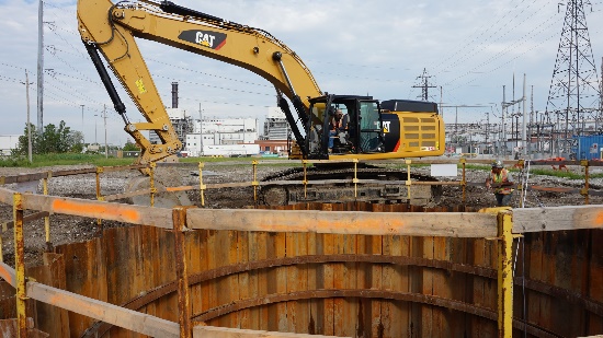 New Pumping Station under construction at the Canadian Port of Entry