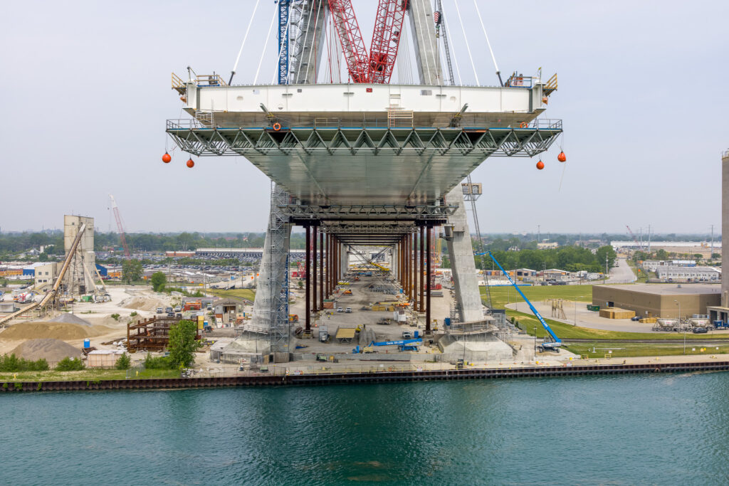 Gordie Howe International Bridge Site Progress