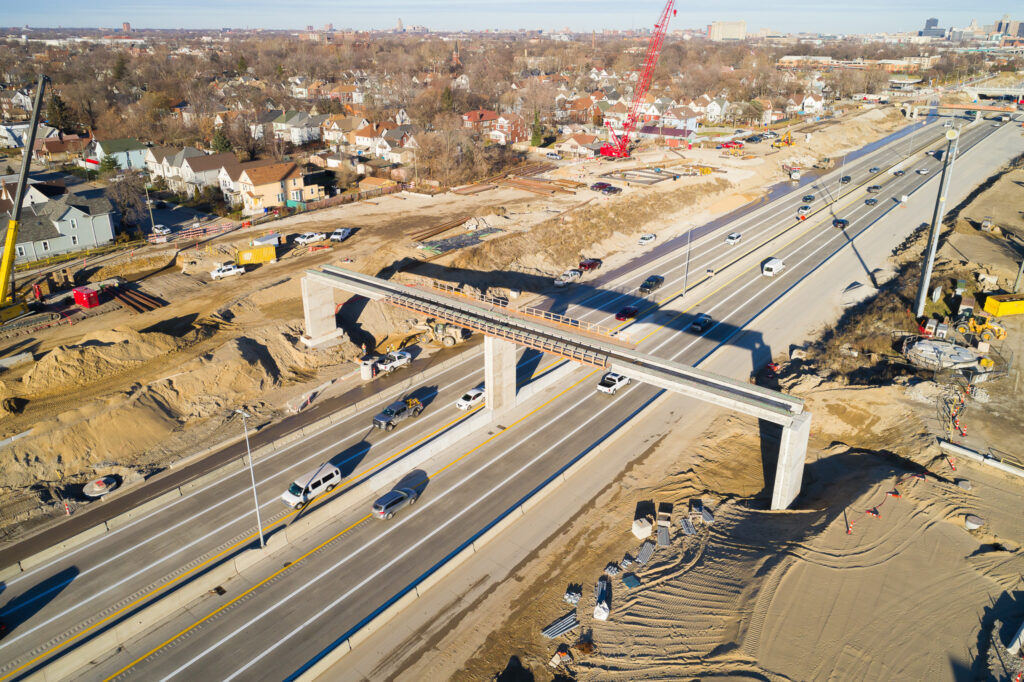 over bridge construction