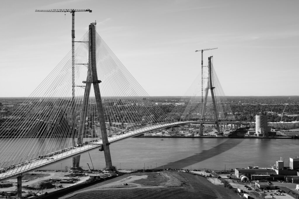 Gordie Howe International Bridge Site Progress