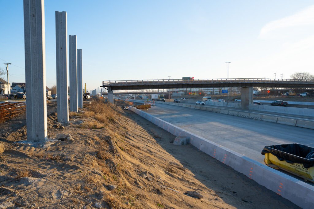 over bridge construction