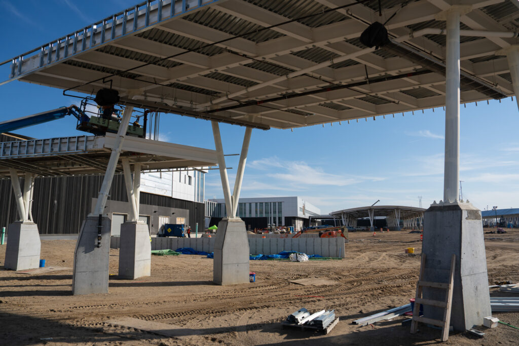 toll booth construction