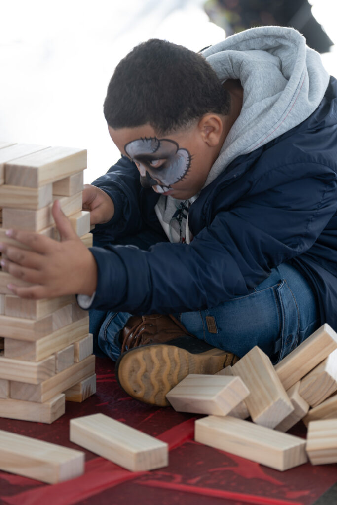 Face-painted children's games