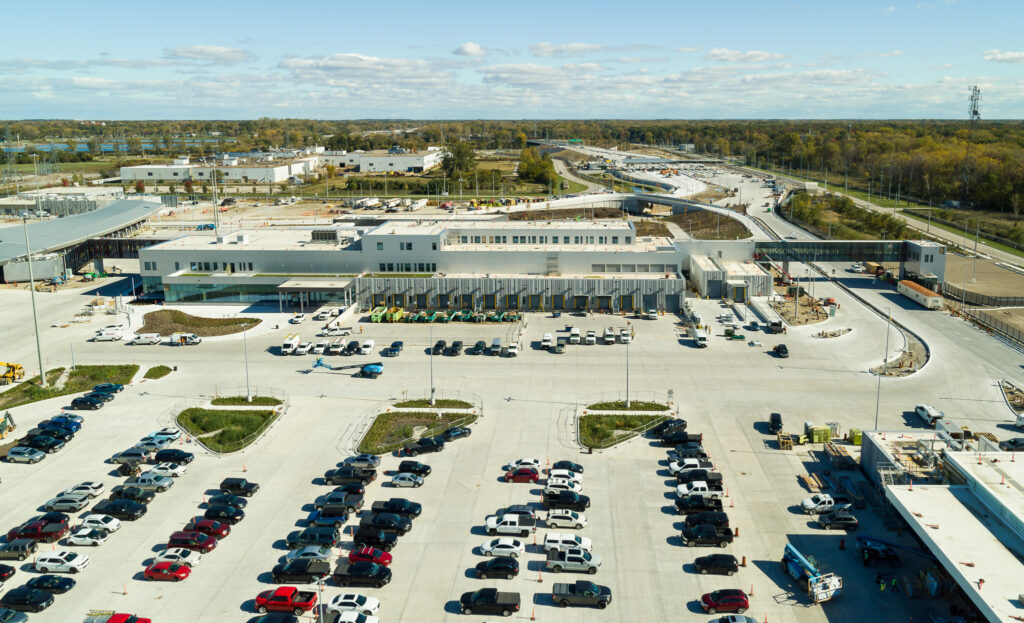 compound and parking lot