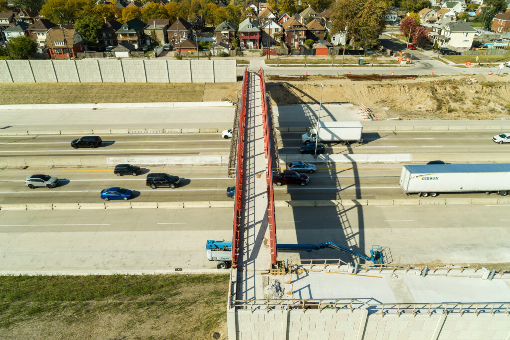 Michigan Interchange Progress Photo