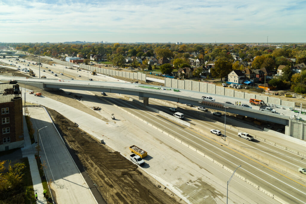 Michigan Interchange Progress Photo