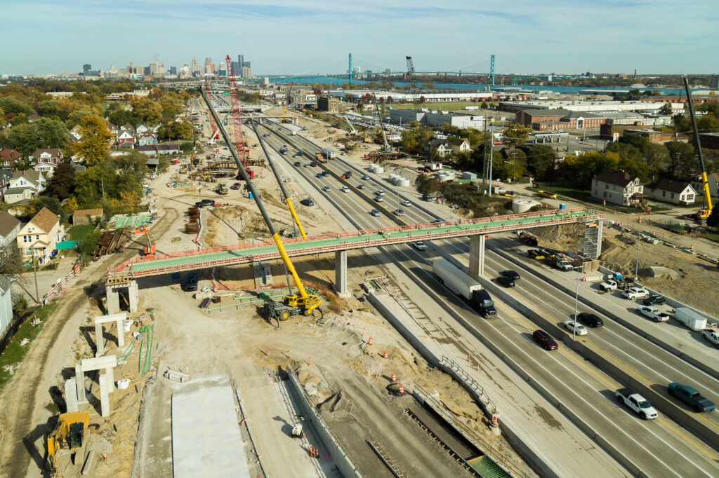 Michigan Interchange Progress Photo