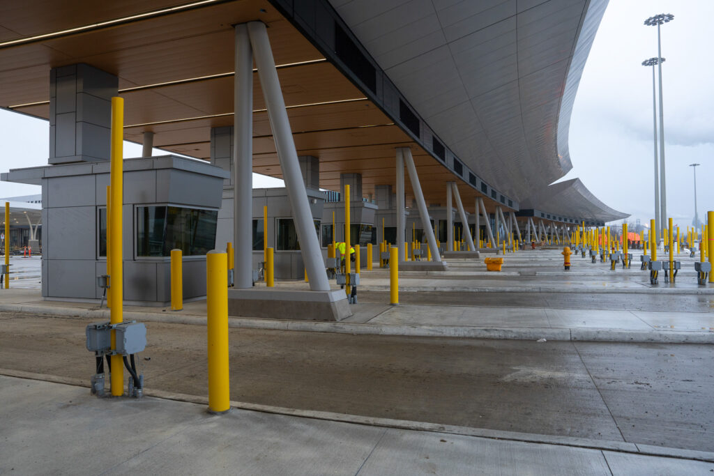 custom officer booths