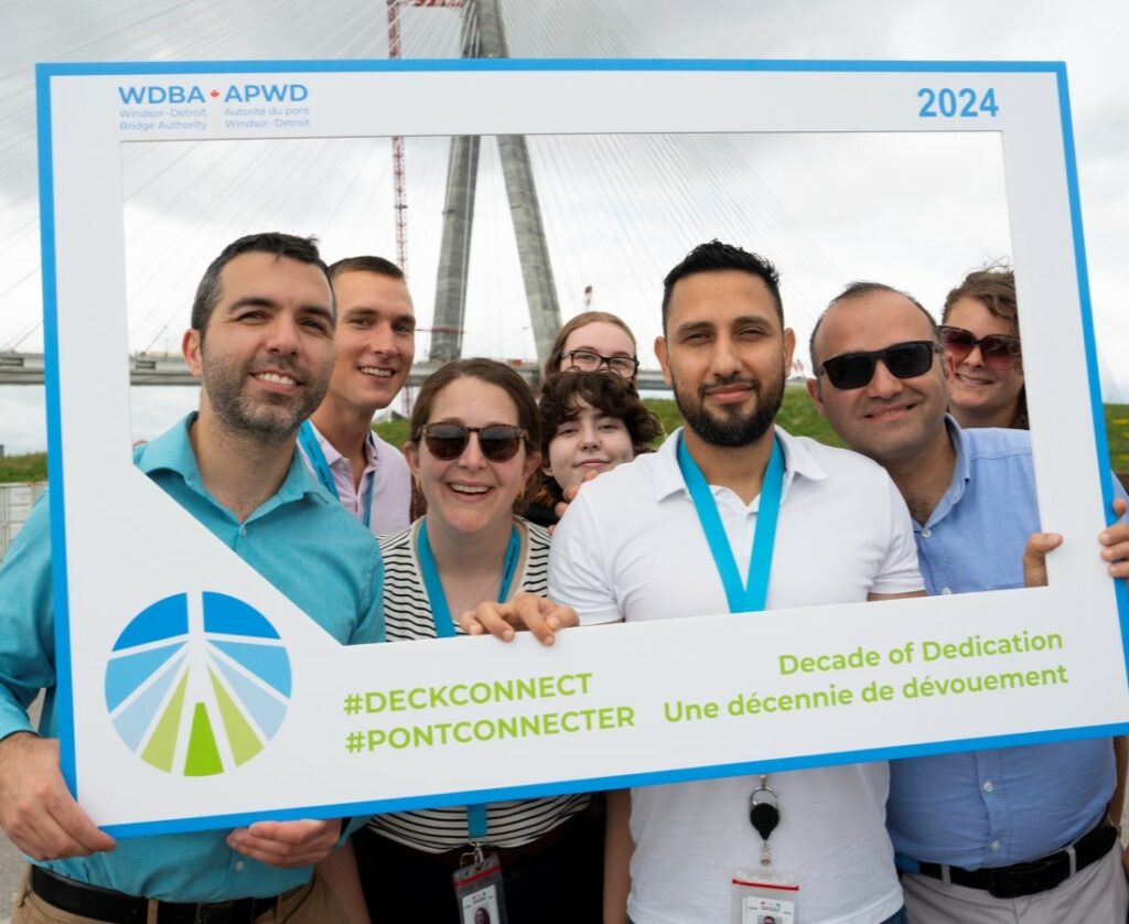 View of people posing for picture