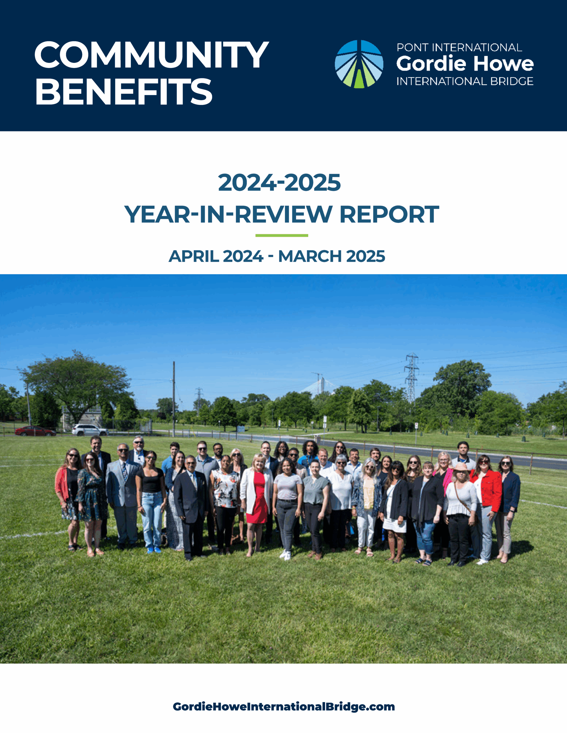 Community Benefits Year-in-Review Cover Page