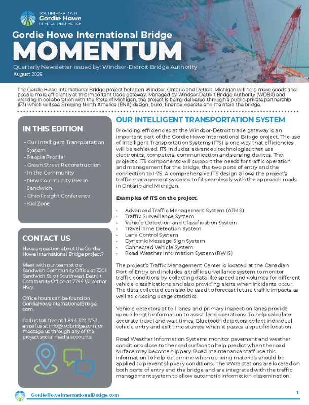 Cover page of August 2025 Community Newsletter